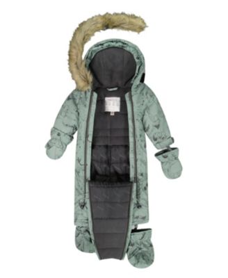 Boys' One-Piece Play Snowsuit Designed for Car Seat Animal - Baby, Little Kid
