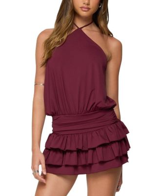 Fontella Ruffled Halter Neck Romper