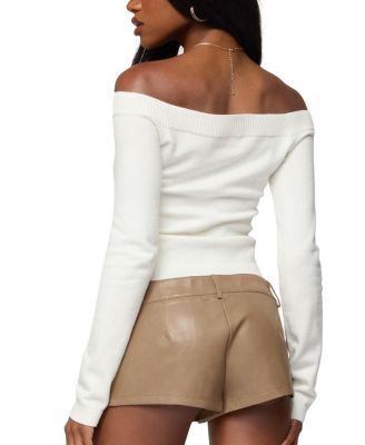 Leatrice Off Shoulder Knit Top