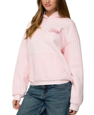 Gingham Oversized Hoodie