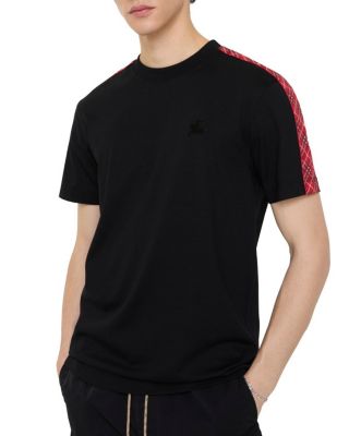 Check Trim Cotton T-shirt