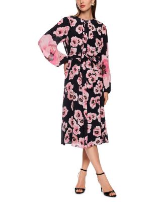 Midi Dress with Floral Pattern