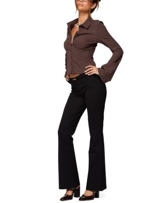 Pinstripe Tailored Button Up Shirt