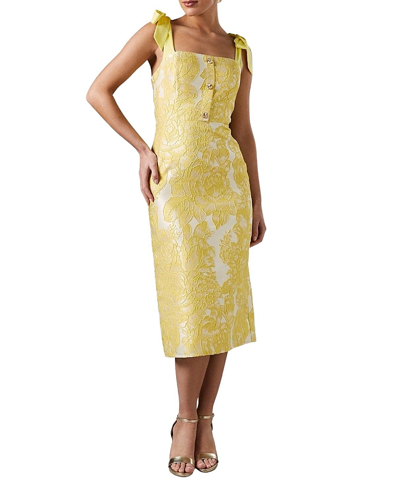 Coast Jacquard Pencil Midi Dress