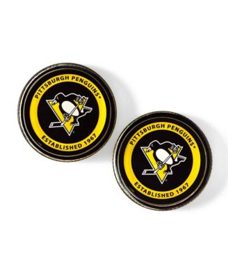 NHL Puck Shaped Glass Coaster, Set of 2
