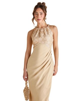 Bead Detail Sequin Midi Dress