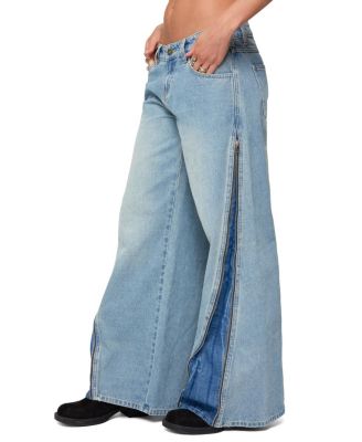  Kiarah Low Rise Bootcut Jeans in Blue Washed