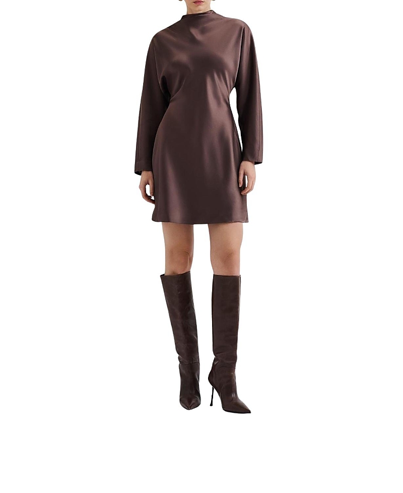 Malina Zora Barrel Long Sleeve Mini Dress