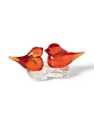  Lovebirds Glass Desktop Sculpture by Gather Glass