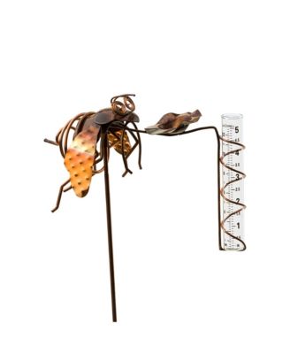  Bee Rain Gauge with Bee Drinking Cup by Haw Creek Forge