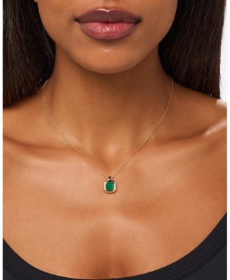 Clara Green Onyx Gold Pendant