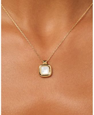 Clara Mother of Pearl Gold Pendant