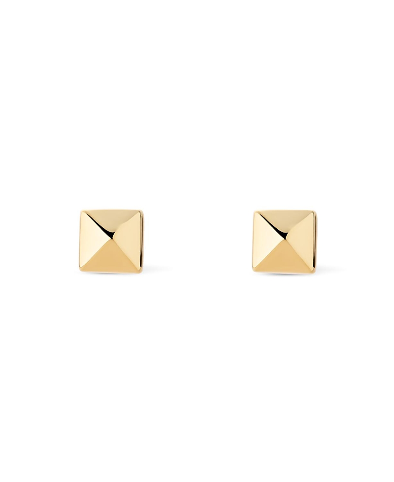 Ana Luisa Solid Yellow Gold Pyramid Studs
