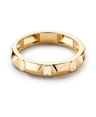 Solid Yellow Gold Astrid Lab Grown Diamond Station Ring