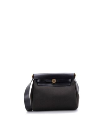 20 Herbag Zip Toile and Leather