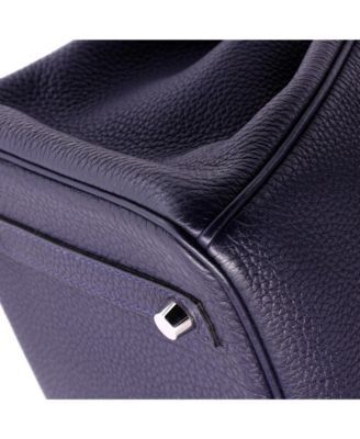 Birkin 30 Handbag Verso Togo with Palladium Hardware