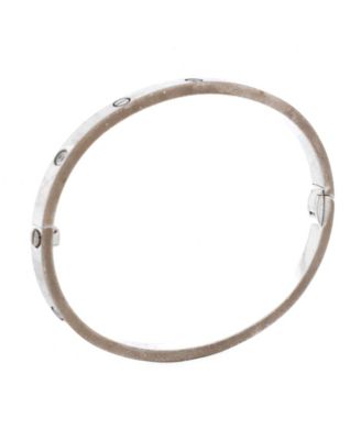  Small Love 6 Diamond Bracelet 18K White Gold and Diamonds