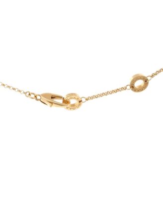 Pendant Necklace 18K Gold with Onyx, 18.5 - 19.25"