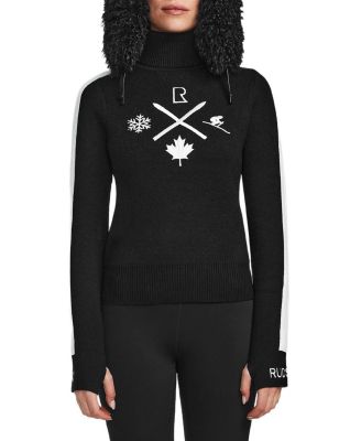  Elizabeth Knit Ski Motif Turtleneck
