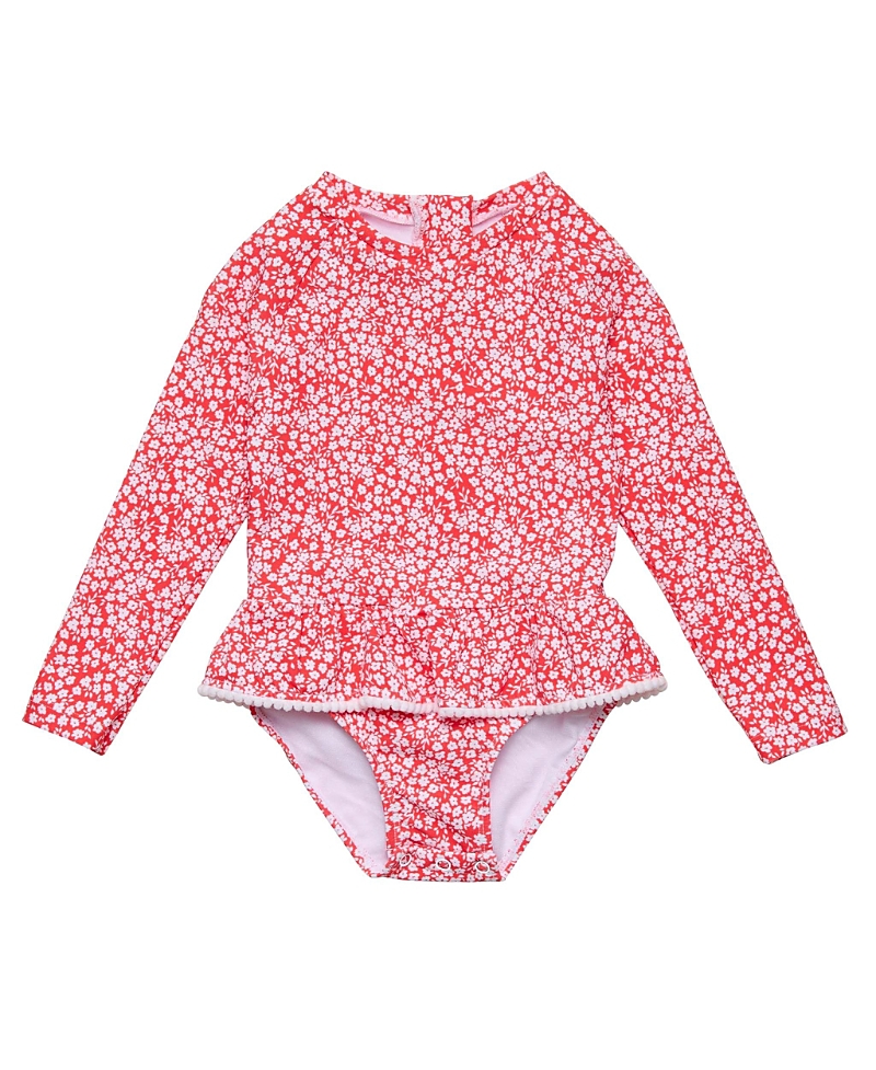 Snapper Rock Girls' Ditsy Bloom Skirt Surf Suit - Baby