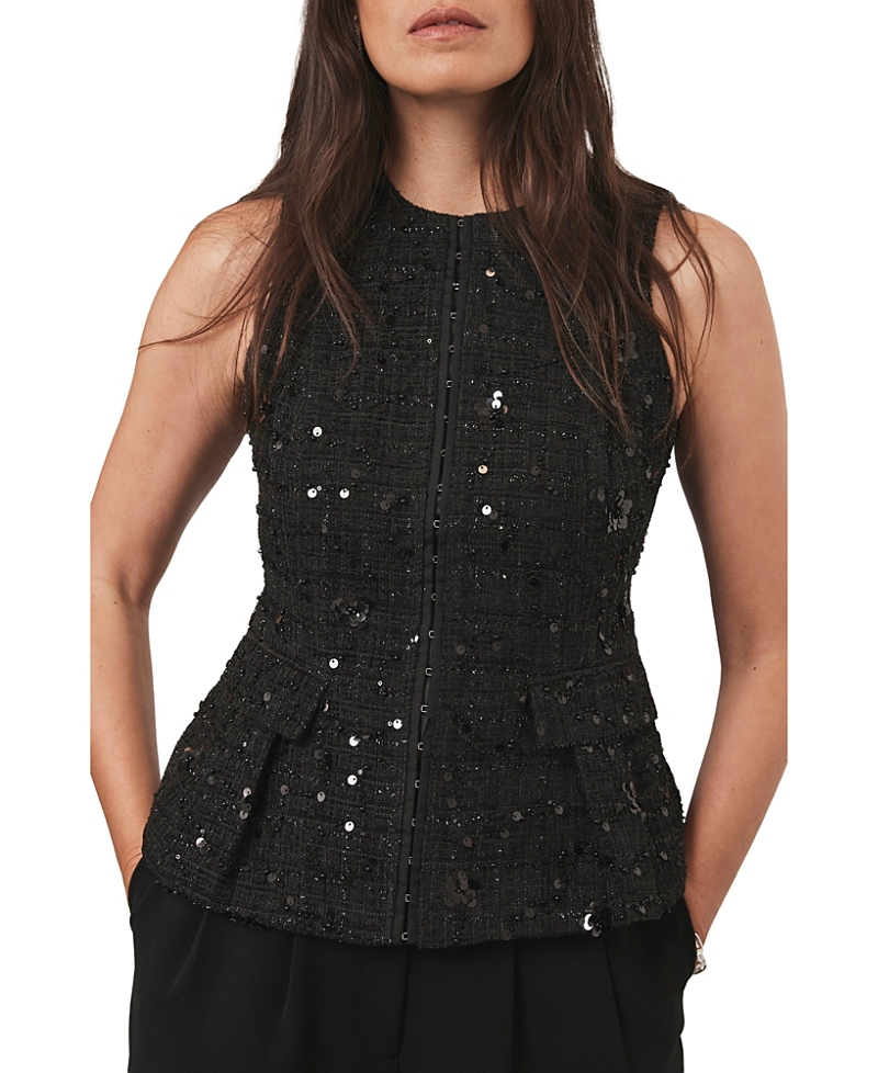 Mint Velvet Women's Embellished Backless Waistcoat