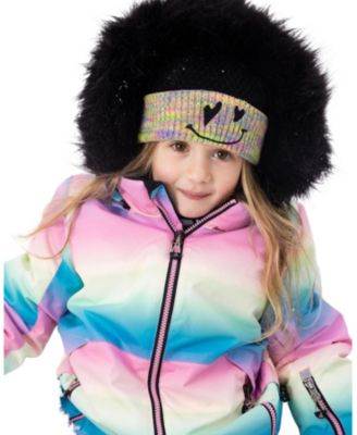Girls' Two-Piece Smiley Face Play Snowsuit - Little Kid