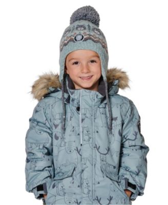  Boys' Lined Peruvian Knit Pompom Hat - Baby