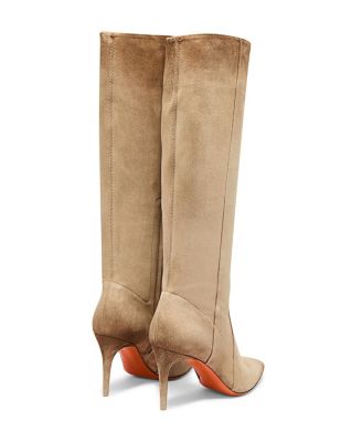  Women's Suede High-Heel Boot