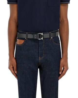 Men's Gancini Leather Belt