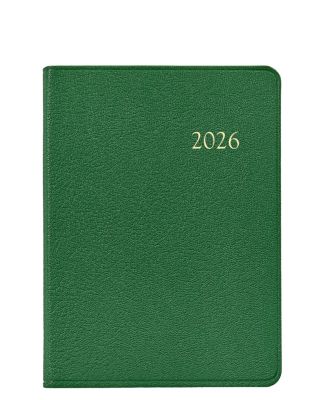  2026 Goatskin Leather Weekly Notebook