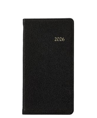  2026 Goatskin Leather Pocket Datebook