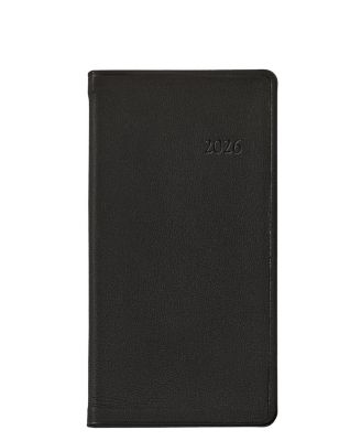  2026 Traditional Leather Pocket Datebook