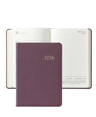  2026 Pebble Leather Weekly Notebook