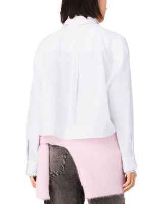 Crochet Collar Shirt