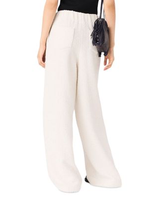 Wide Leg Tweed Pants