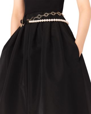 Mixed Media Taffeta Dress