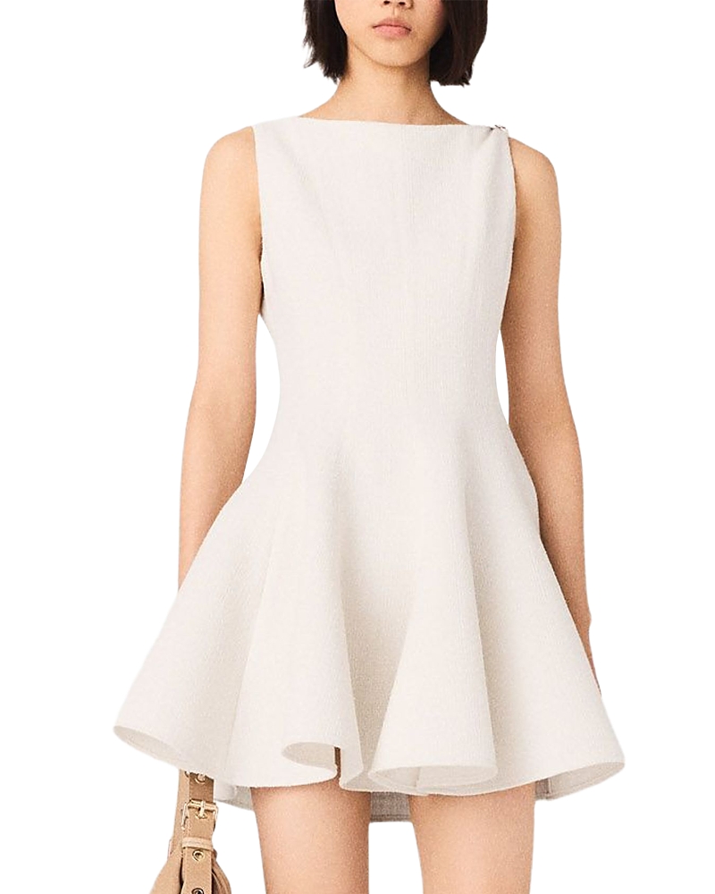 Maje Flared Tweed Dress