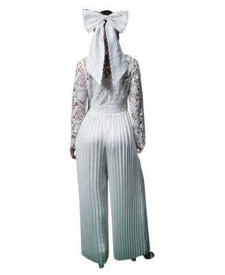 Lisa Lace Top Wide Leg Jumpsuit