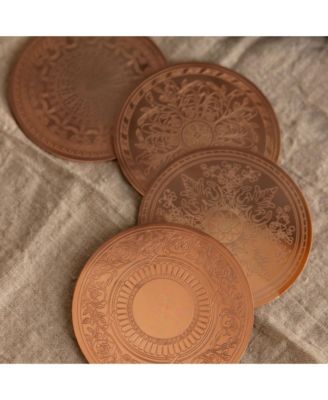 CMK Vintage Inspired Coasters, Set of 4