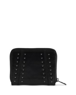 Mini ZV Studded Vintage Patent Leather Wallet