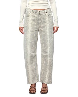 Miro Barrel Leg Jeans in Python