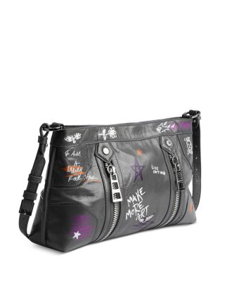 x Humberto Cruz Sunny Moody Vintage Patent Leather Shoulder Bag