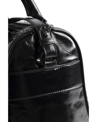 Sunny Vibe Medium Studded Vintage Patent Leather Shoulder Bag