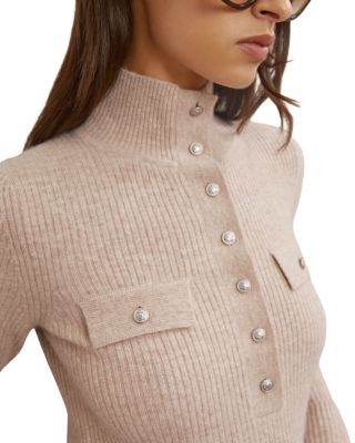 Elly Rib Knit Wool Sweater 