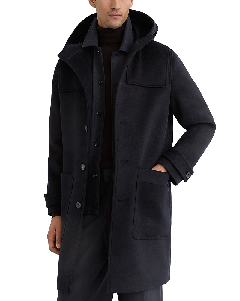 Reiss Planter Long Sleeve Hooded Duffle Coat