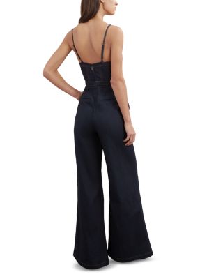 Macey Denim Bustier Jumpsuit 