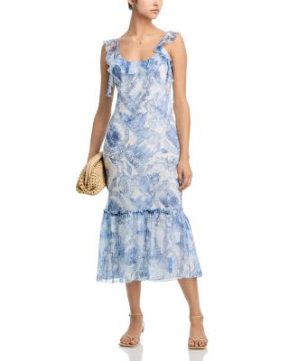 Seashell Toile Maxi Dress - Exclusive