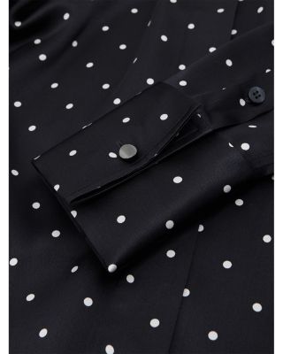 Polka Dot Silk Shirt