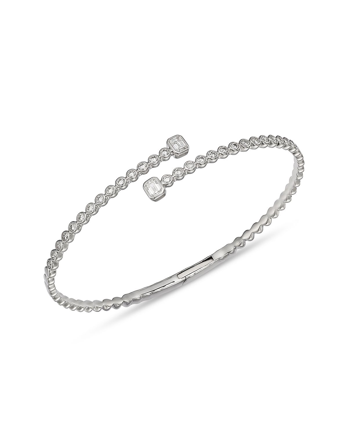 Bloomingdale's Fine Collection Diamond Bypass Bangle Bracelet