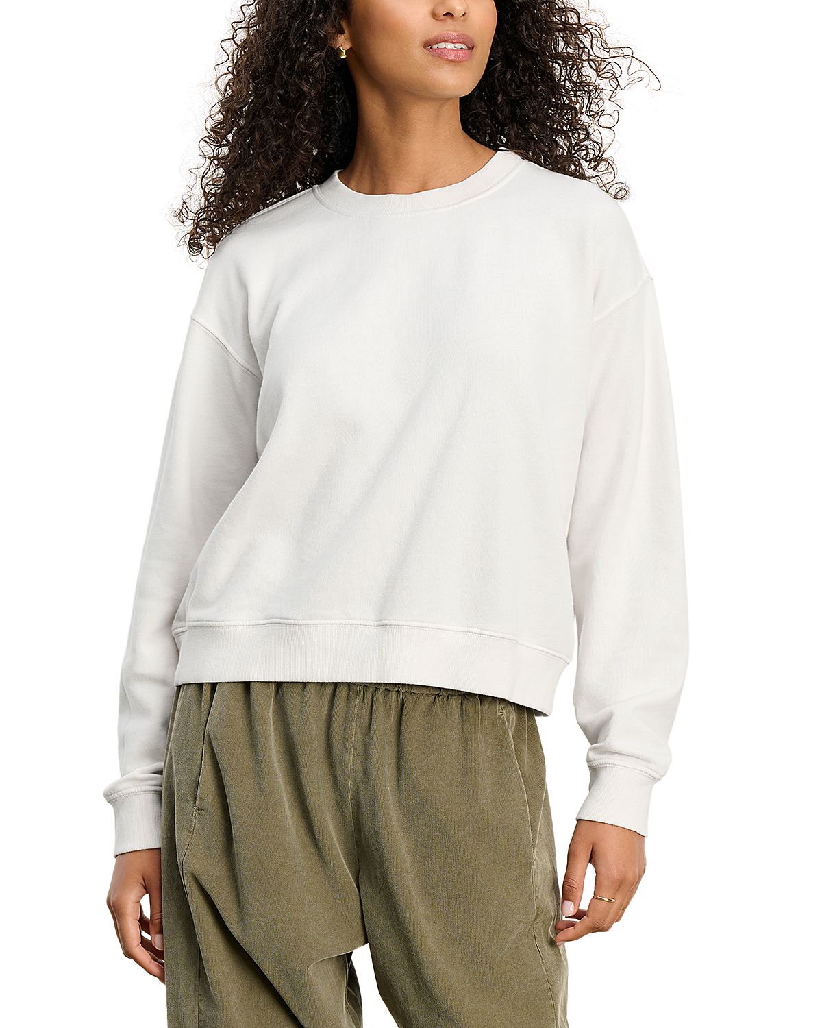 Velvet by Graham & Spencer Long Sleeve Crewneck Sweatshirt